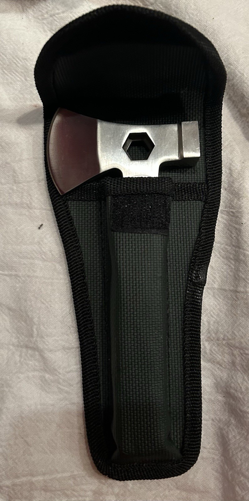 Sheffield Wood Multi Tool Hatchet Axe Screwdriver, saw, etc. Excellent condition