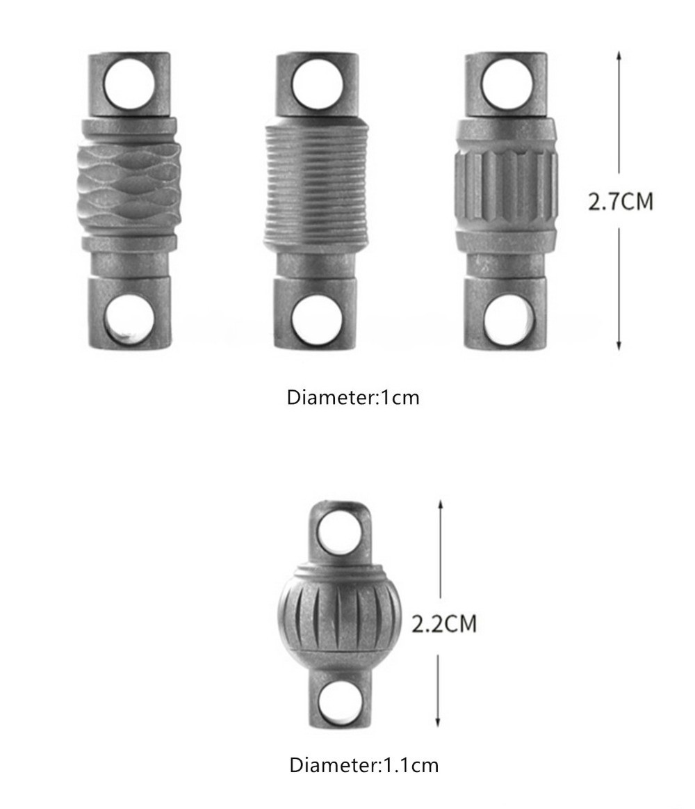 Titanium Alloy Anti-lost Quick Release Hanging Buckle Elastic Keychain Key Ring