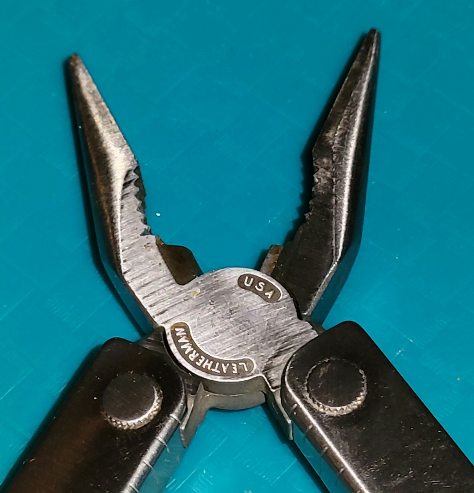 RETIRED 1993 93 LEATHERMAN MULTI-TOOL US Reg TM 1325473 PORTLAND OR w/o SHEATH