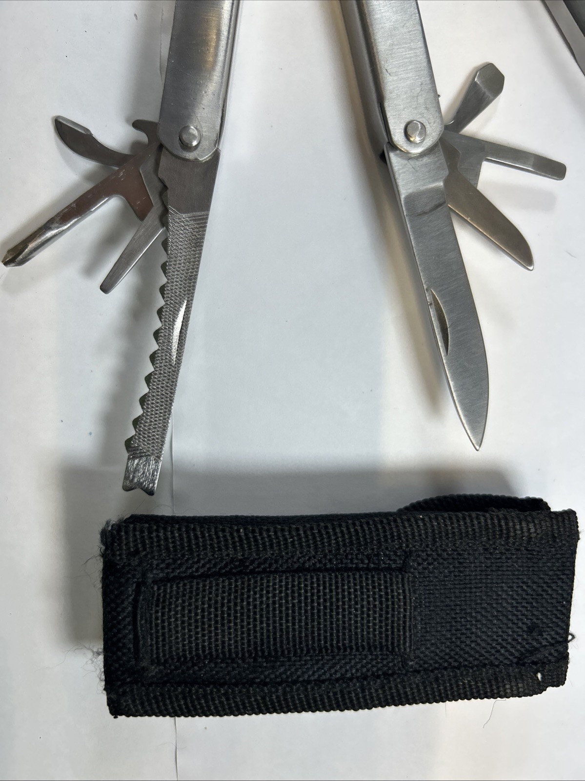 Used Lot of 3 Multi-Tool Pliers 1 MultiMaster and 2 General, Plus Sharpen Stone