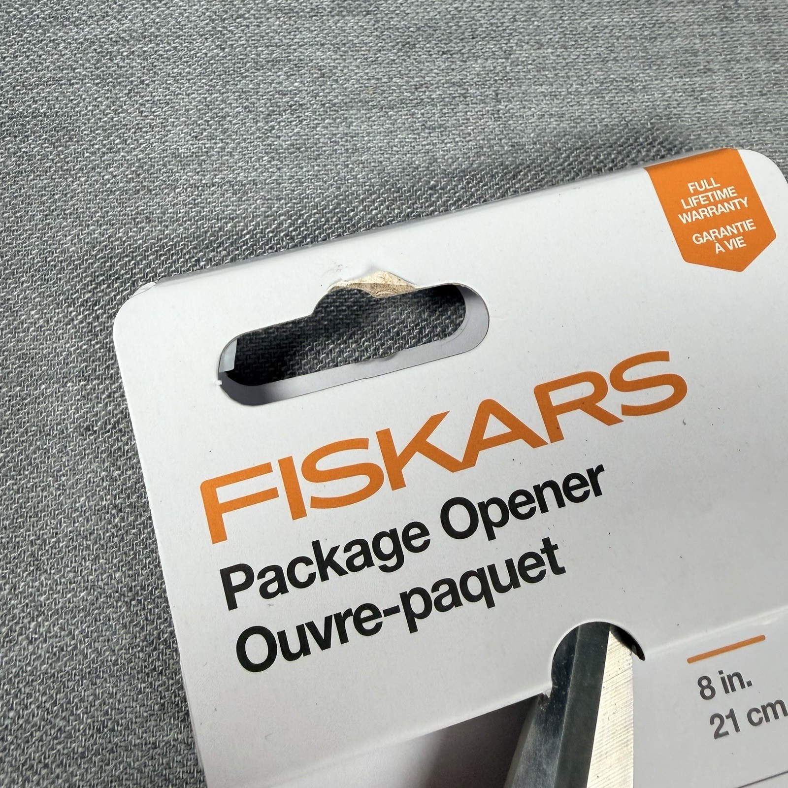 Fiskars Package Opener Scissors, Detachable Screwdriver 2 in 1 Heavy Duty Blades