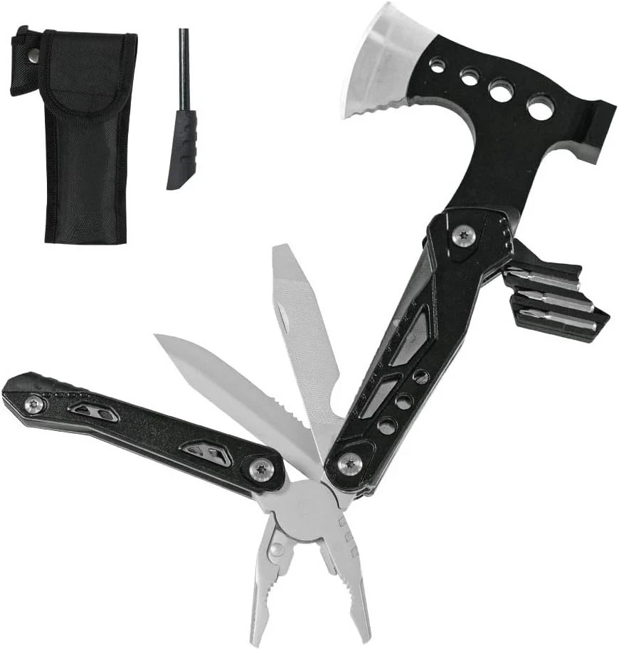 18 in 1 Multi Tool Stainless Camping Multiuse Camping Emergency Survival w/glove