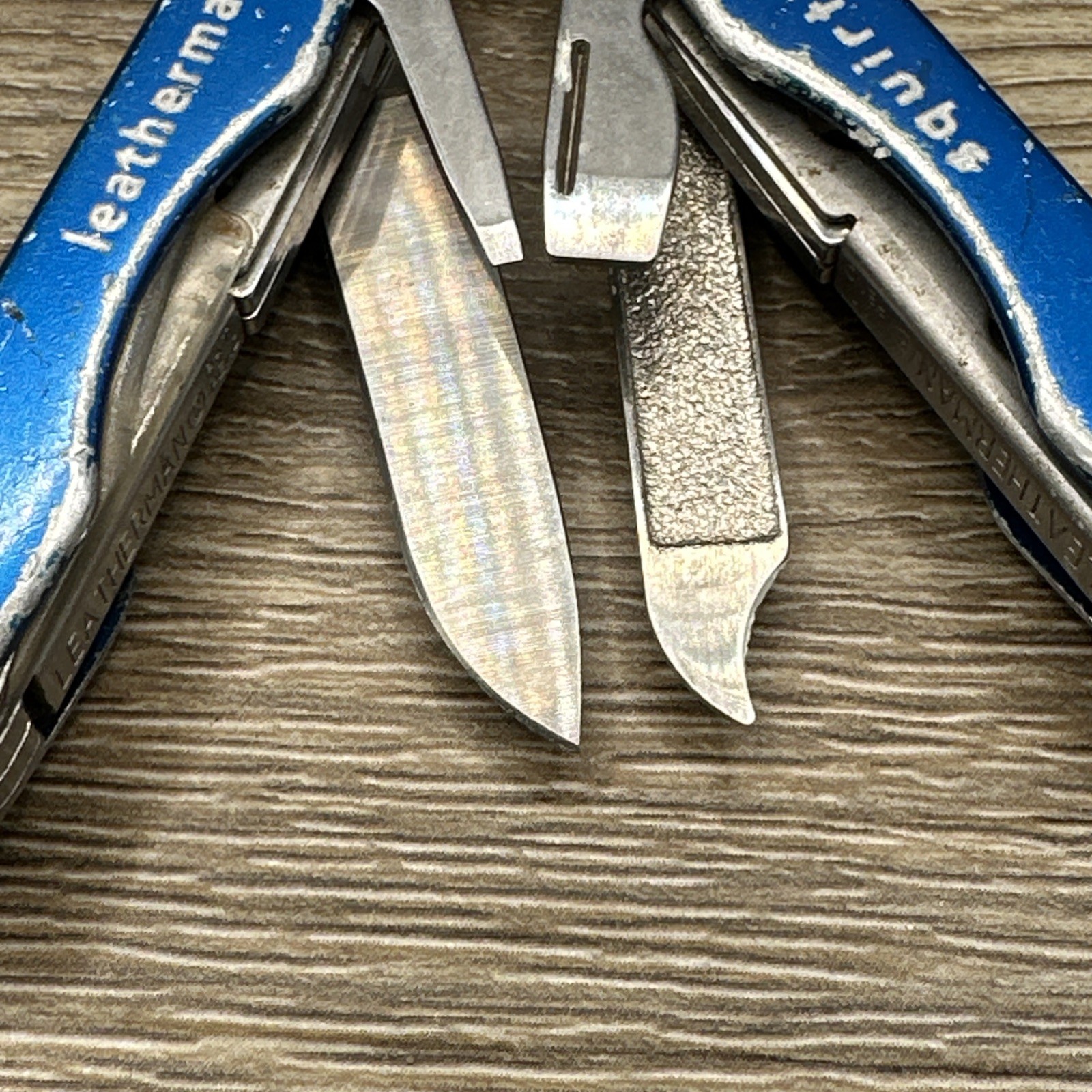 Leatherman Squirt S4 Blue Multitool Discontinued Made in the USA