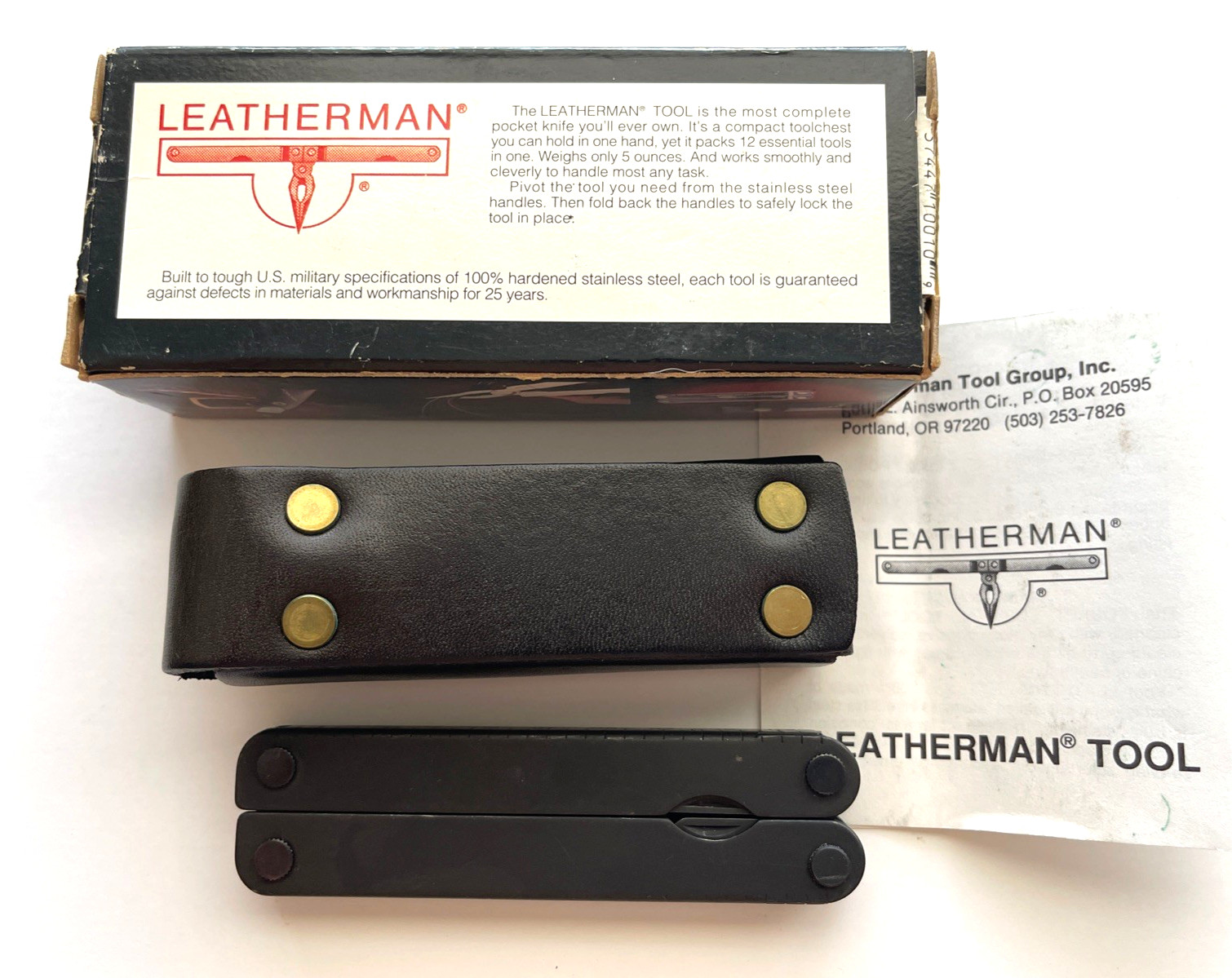Leatherman PST Black Multi-Tool Leather Sheath USA