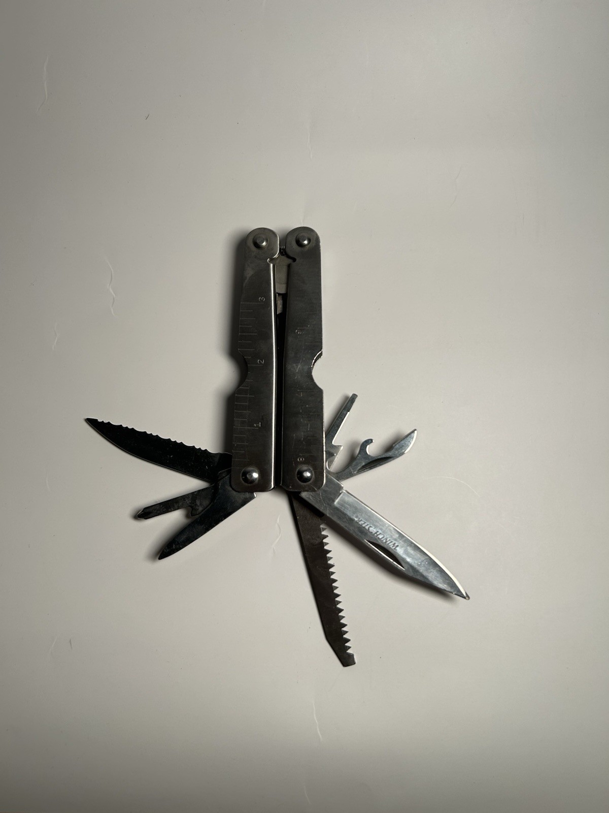 Winchester Multi-Tool Stainless Steel Knife Plier File Sheath Silver Black