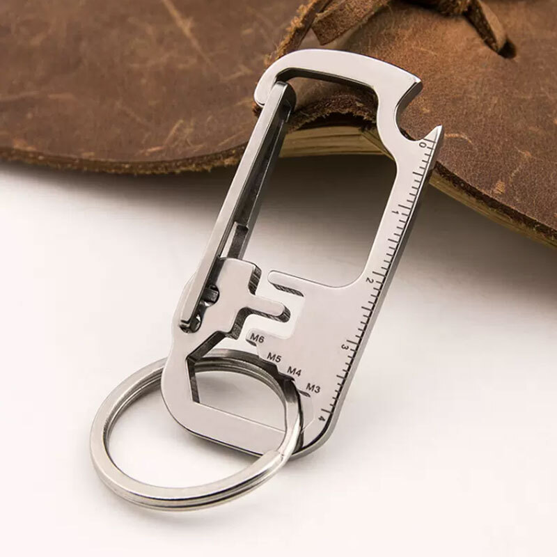 Outdoor EDC Multi Tools Waist Hanging Carabiner Creative Portable Keychain