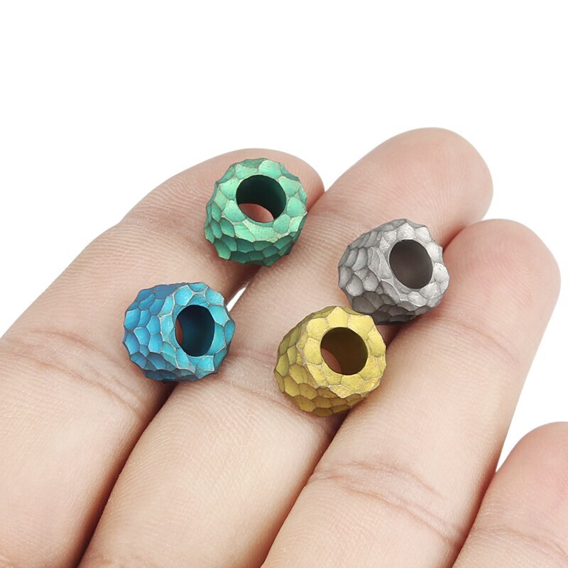 Titan Alloy Knife Beads DIY Bead Umbrella Rope Paracord Bead Keyring Accessories