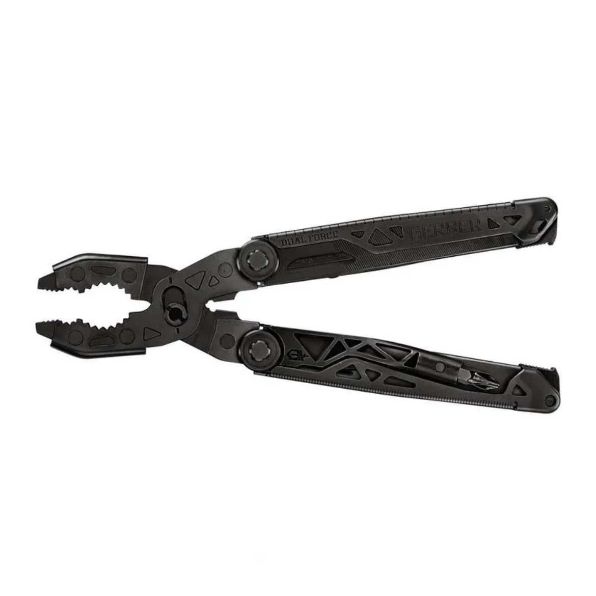 Gerber Dual Force Multi-Tool 12-in-1 Black Pliers Heavy Duty + Sheath Cutter New