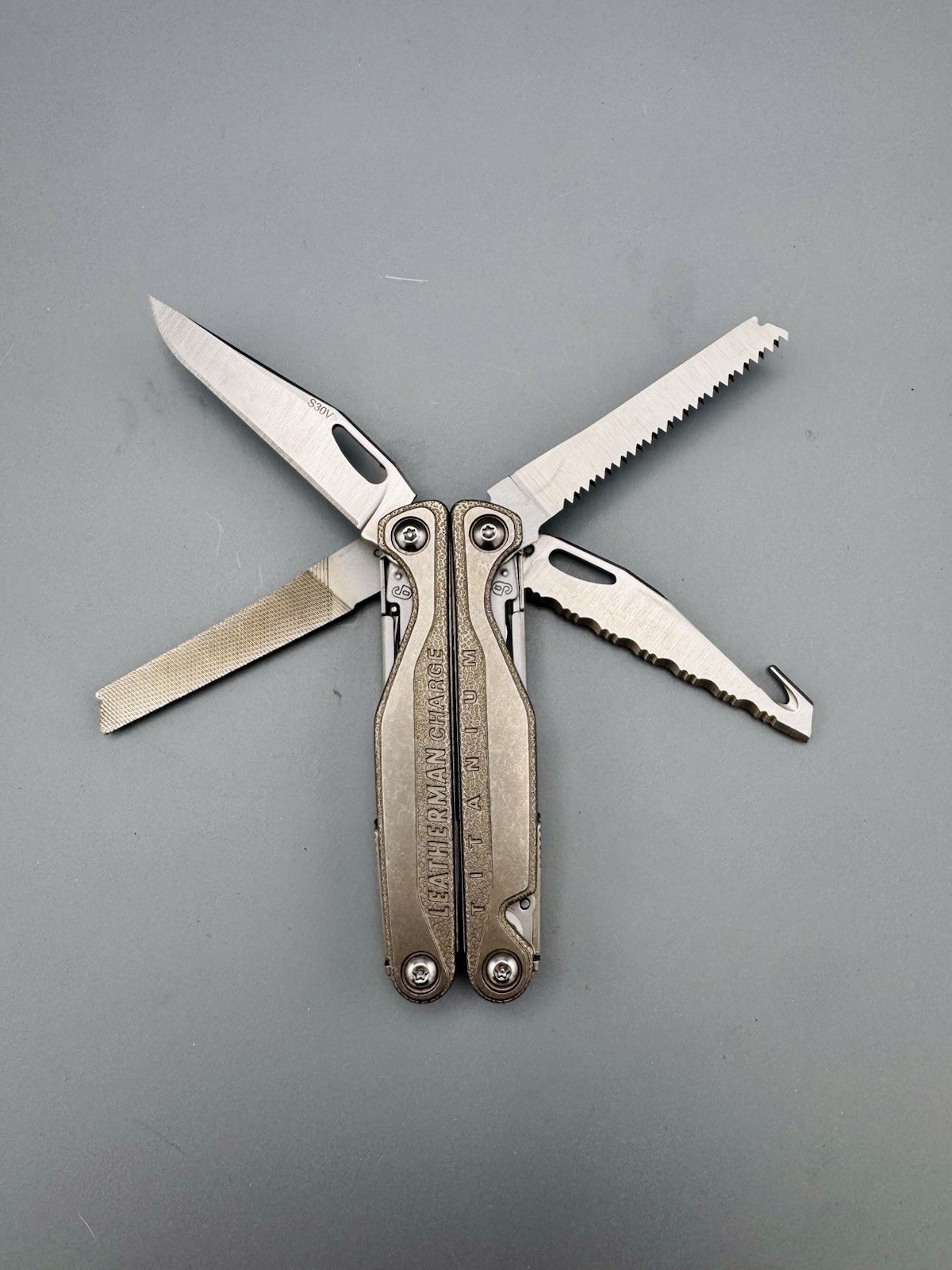 Leatherman Charge+ TTi Titanium Multi-Tool Open Box Never Used Complete w/Sheath