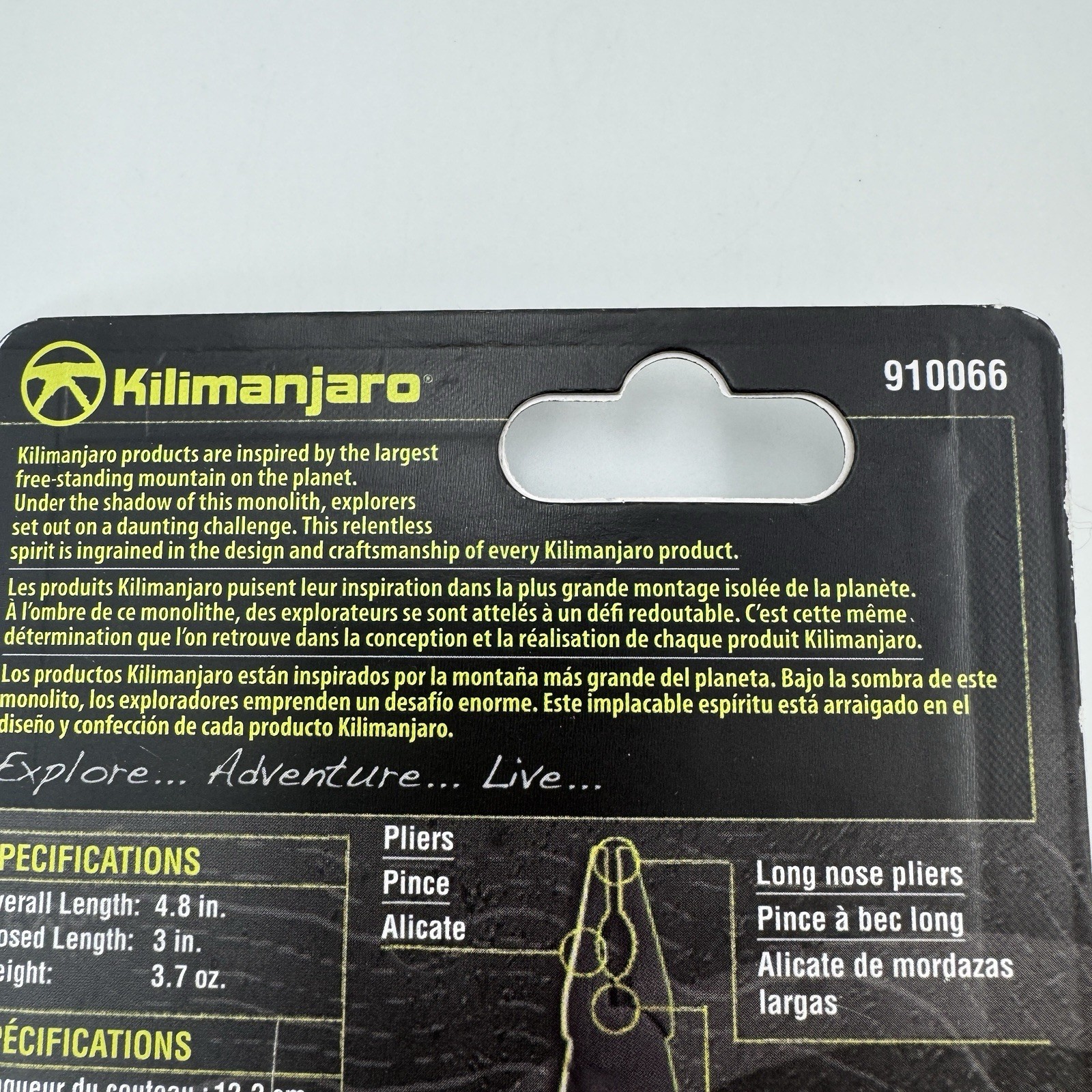Kilimanjaro Rappel 8 In 1 Multi-Tool Knife, Pliers, Screwdriver, Hiking Tool