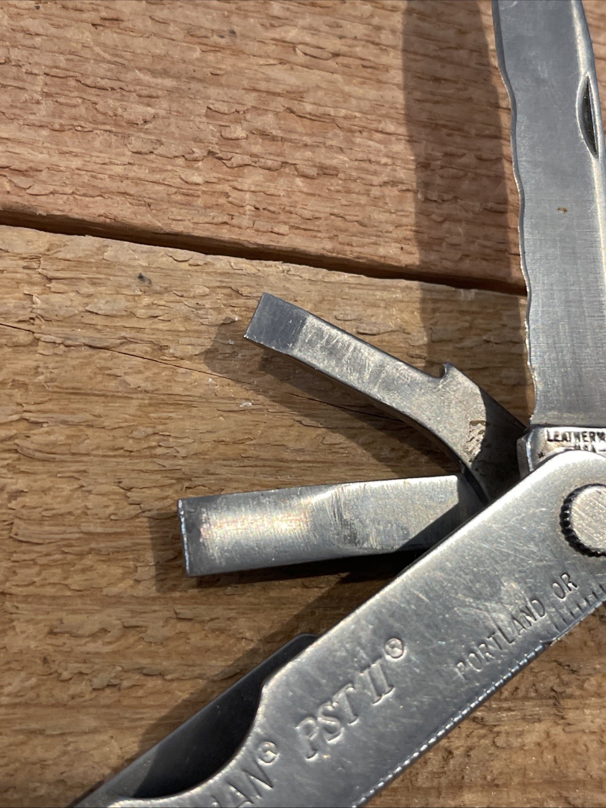 Vintage Leatherman USA PST II Nice Used Condition Scissors Knife File Phillips ￼