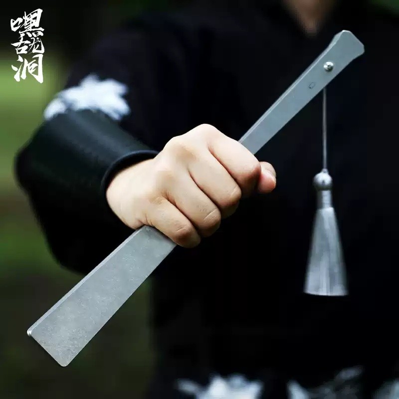 Kung Fu Tai Chi Fan Stainless Steel Metal Folding Fan Portable Martial Art Toy