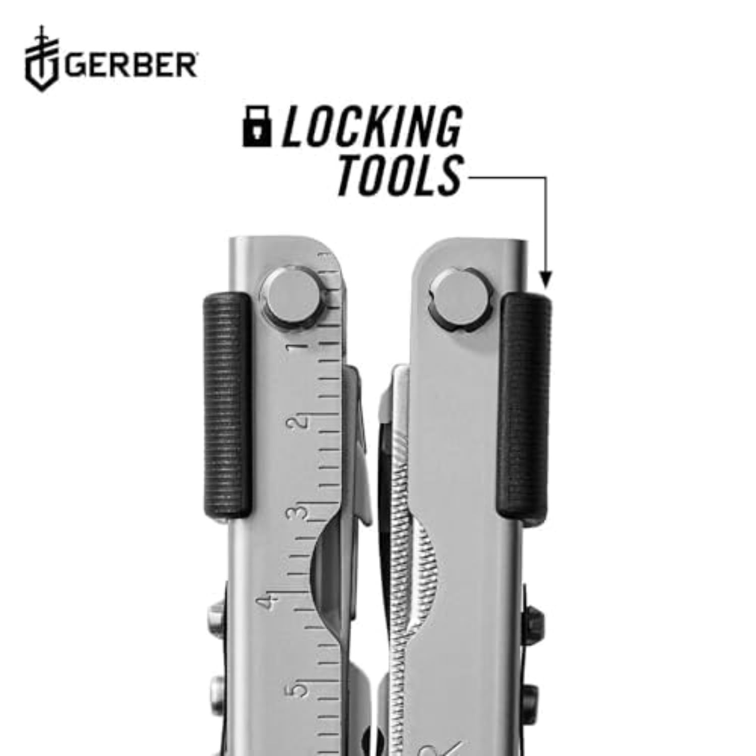 Gerber Gear Multi-Plier 600 Blunt Nose Multitool with 14 Tools – Includes Knife,
