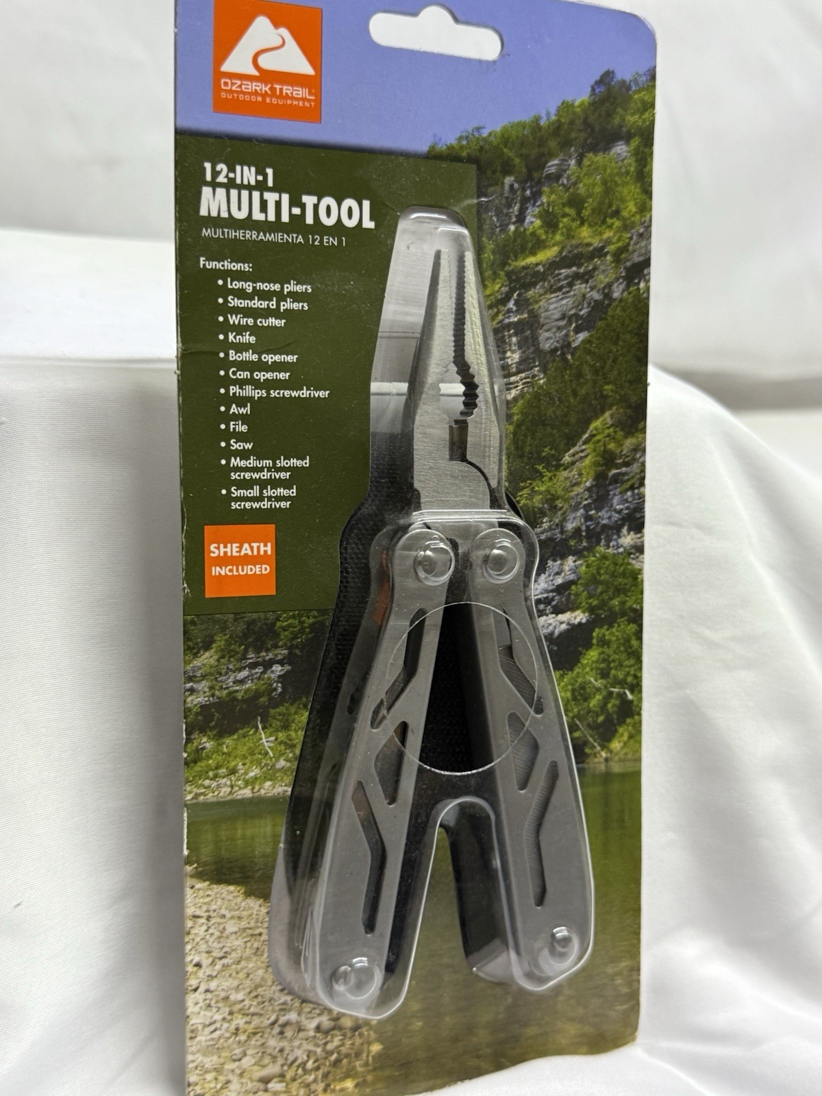 NEW Ozark Trail Outdoors Hiking Camping Pocket Knife Multi Tool with Sheath