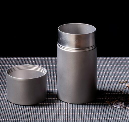 EDC Small Pure Titanium Sealed Can Tea Can Storage Bottle Tool 100/250ml