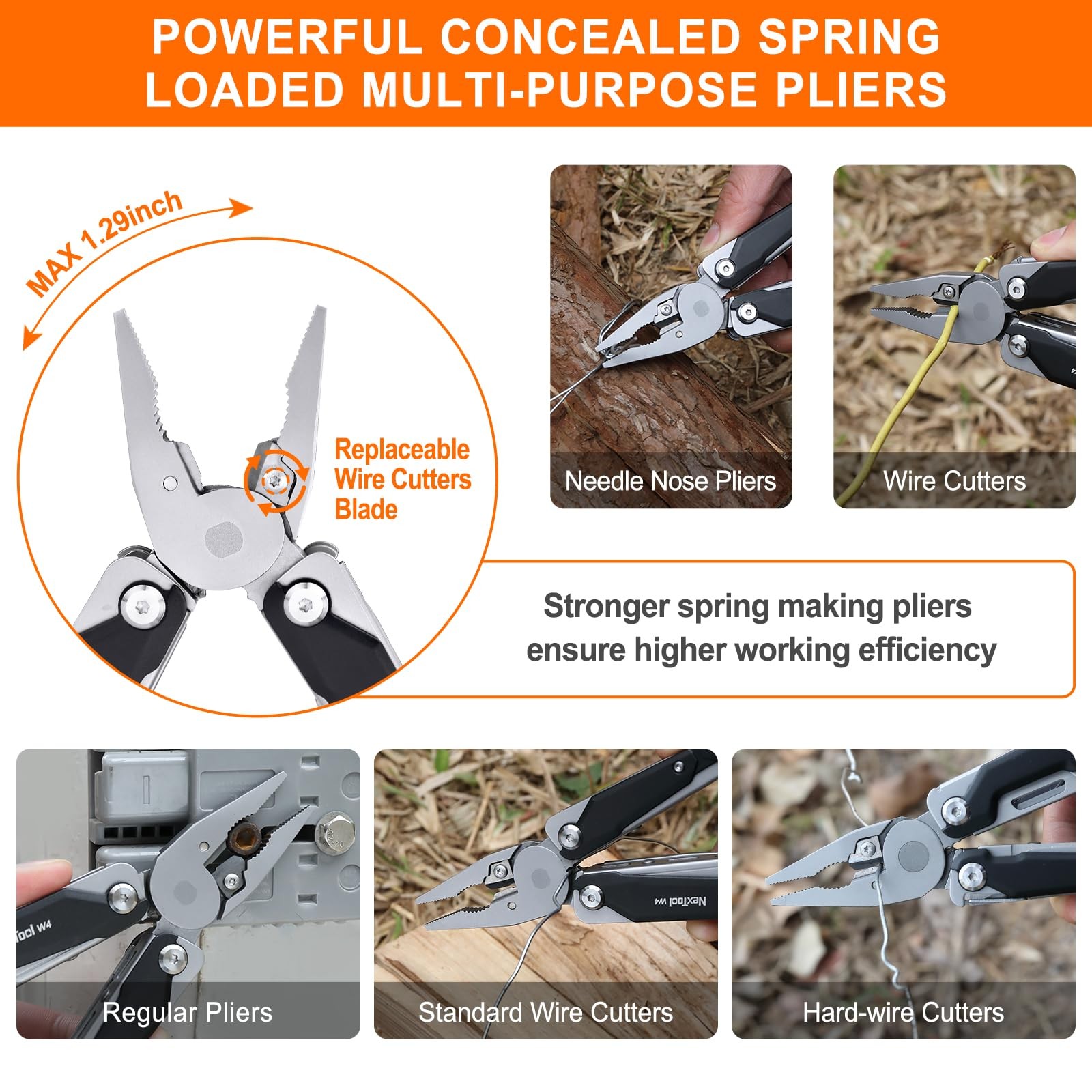 NexTool W4 Adjustable Ratchet Wrench Multitool, 11-IN-1 Foldable EDC Tool wit…