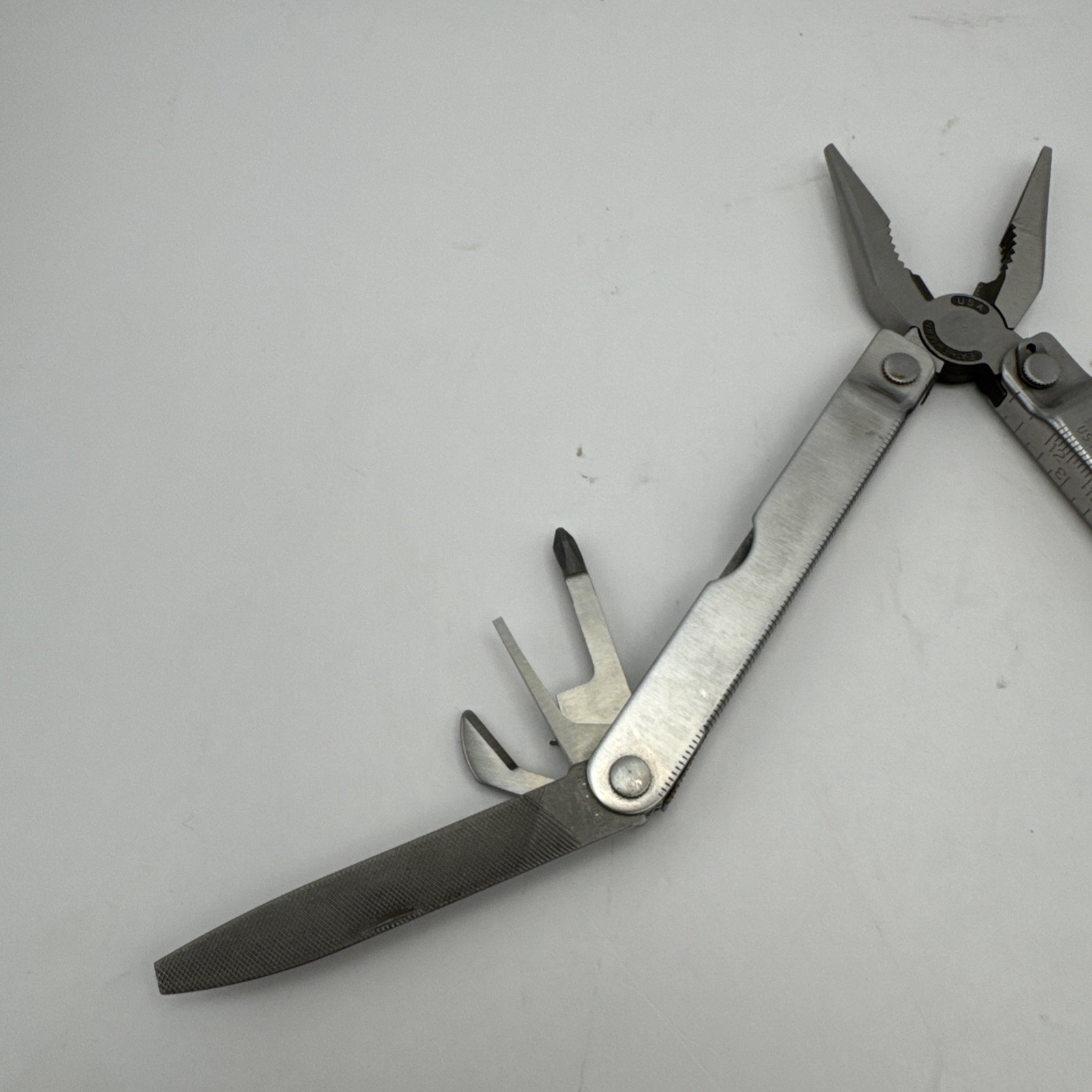 Early Vintage Leatherman Pocket Survival Tool (PST) w/ Original Leather Sheath
