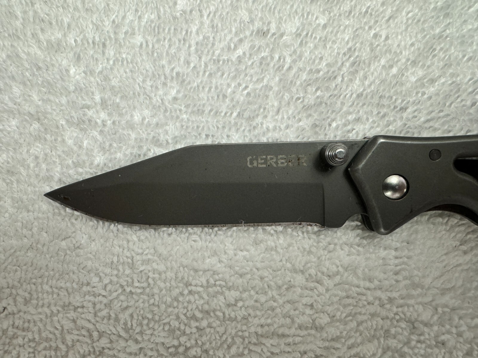 Gerber Gear Paraframe Knife and Blade Fine Edge Gray