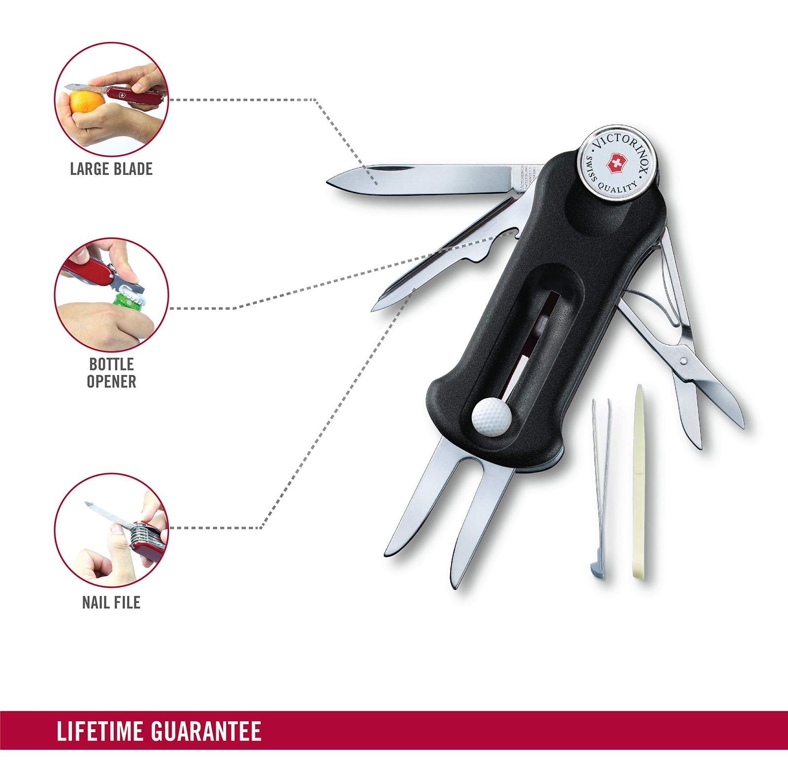 VICTORINOX Golf Tool Black 0.7052.3 Genuine in Japan Multi Function New