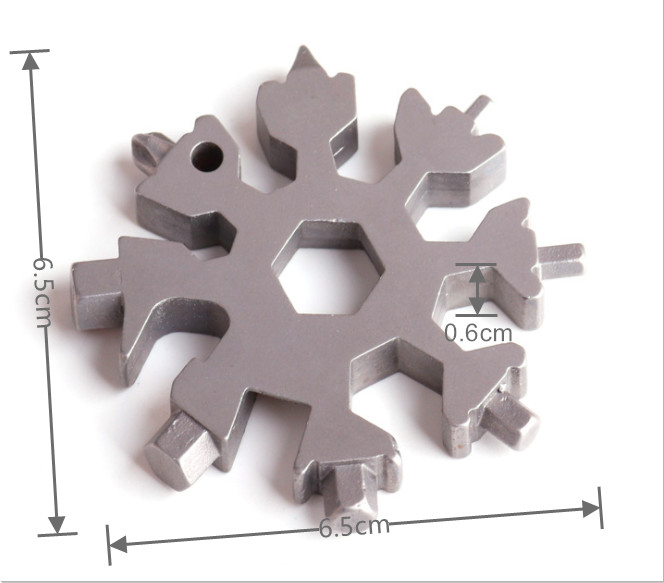 Perfect Gift Snowflake Multi Tool Stainless Steel 18-in-1