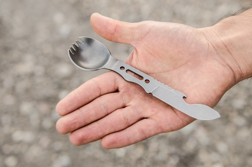 TOPS Fork It Tool Overall 6.5″ Stonewash 1095 Carbon Steel Construction FORK01