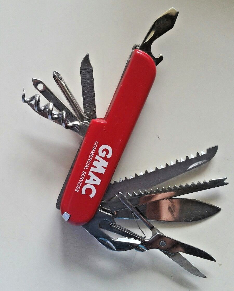 NEW BARLOW STAINLESS STEEL 13 TOOL FOLDING CAMPING SURVIVAL POCKET KNIFE