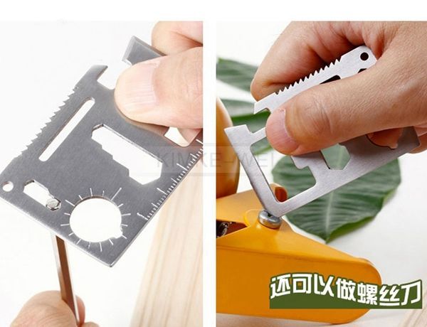 Multi Tools 11 in 1 Hunting Outdoor Survival Camping Military Credit Card Knife
