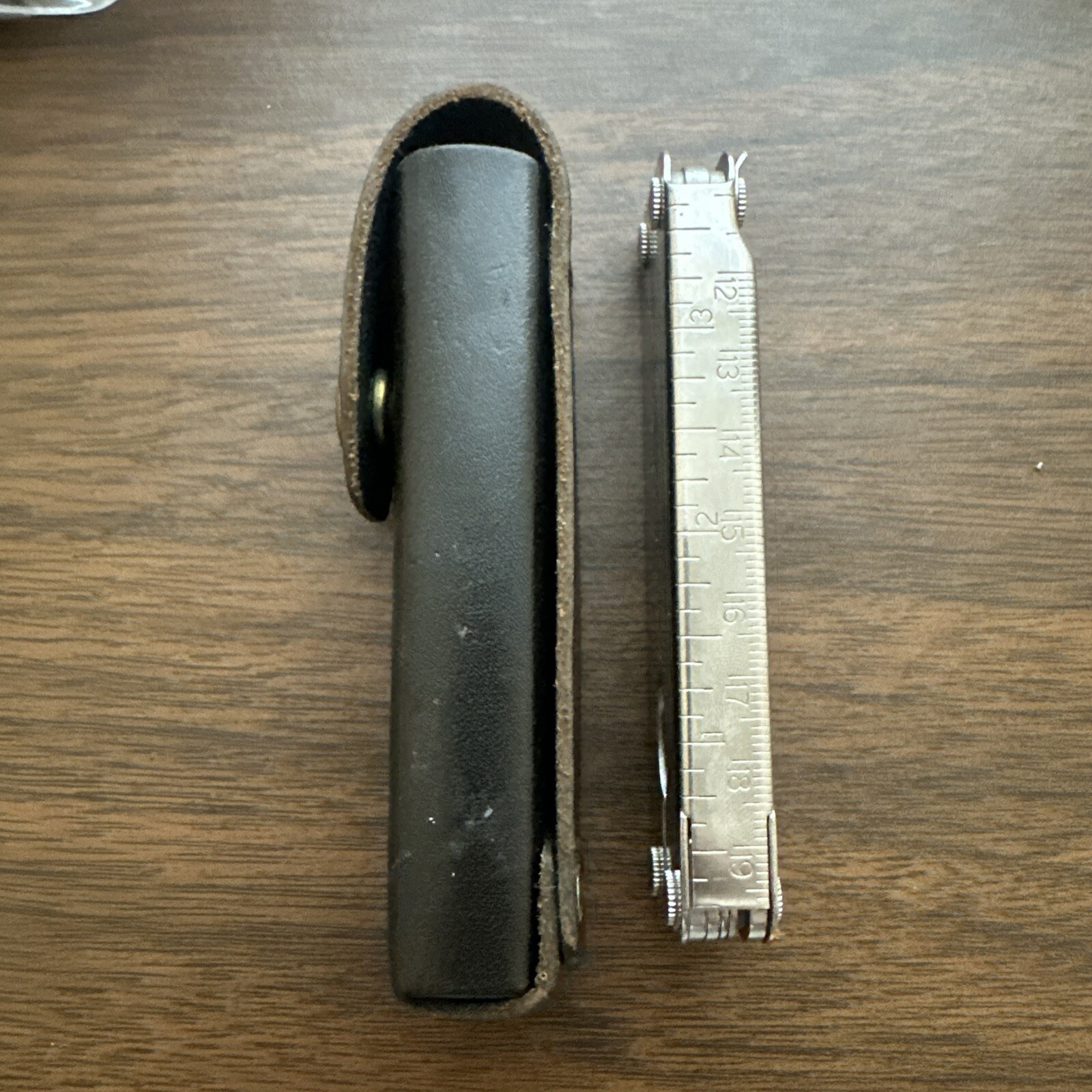 2002 “Siemens” Leatherman PST II Leather Sheath, Scissors, fish hook file, combo
