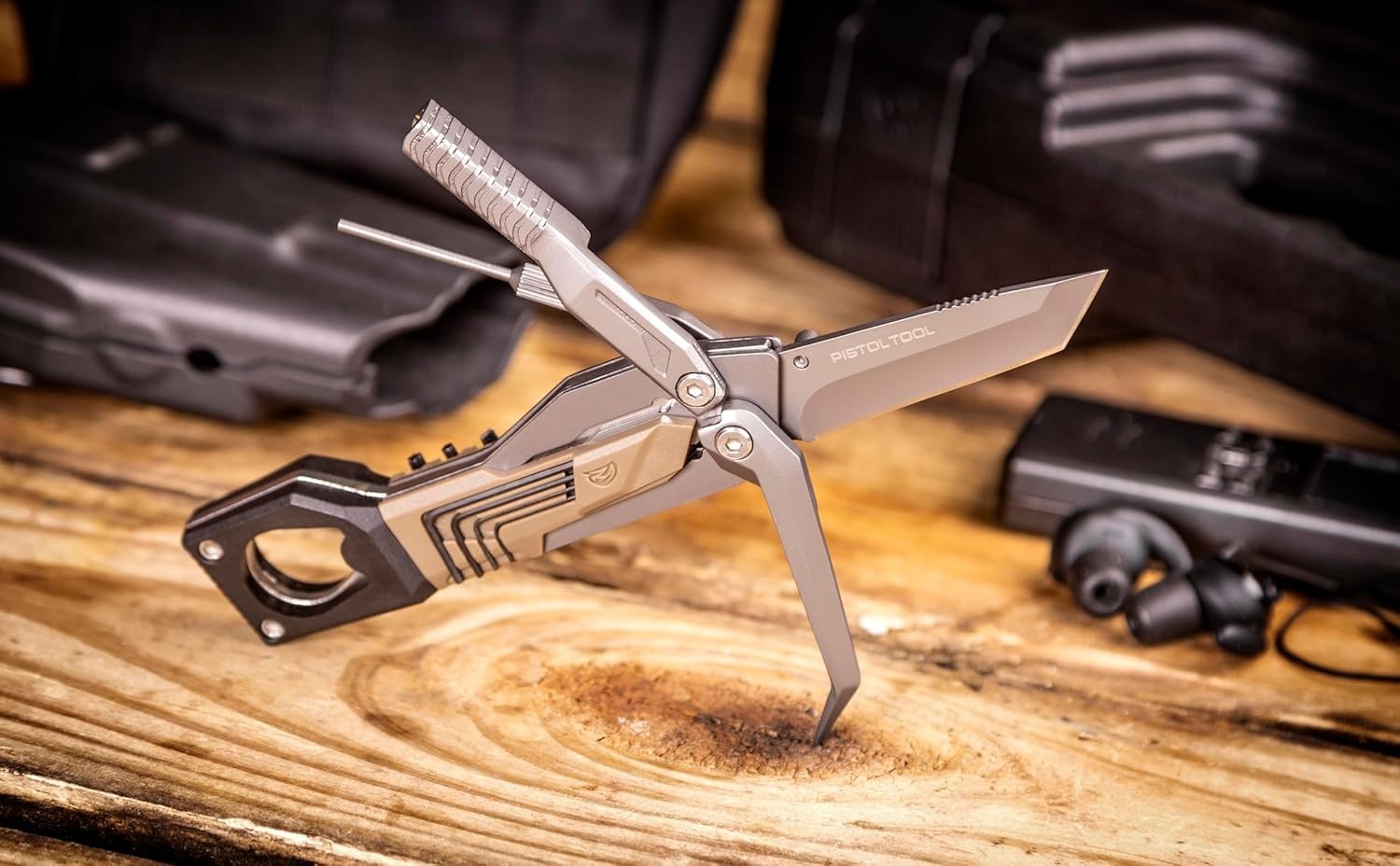 19-in-1 Stainless Steel Pistol Tool for Gun Maintenance & Takedown Essentials