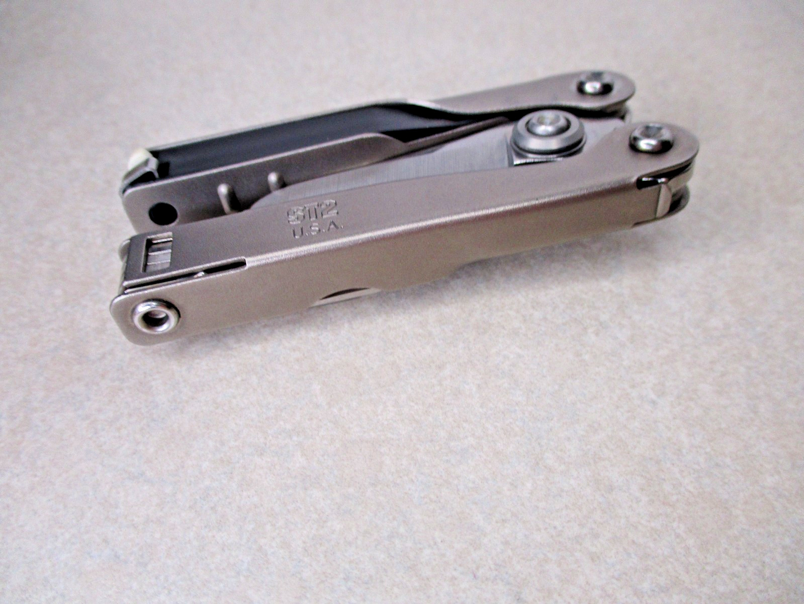 Vintage Schrade USA Tough Chip ST2 Folding Multi Tool Multitool Scissors Knife
