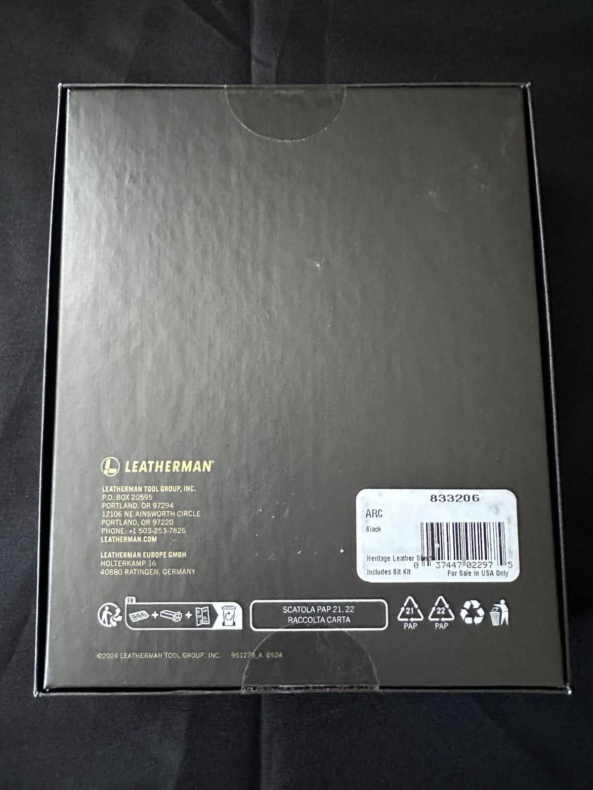 Leatherman ARC Obsidian Black Limited Edition New Sealed.