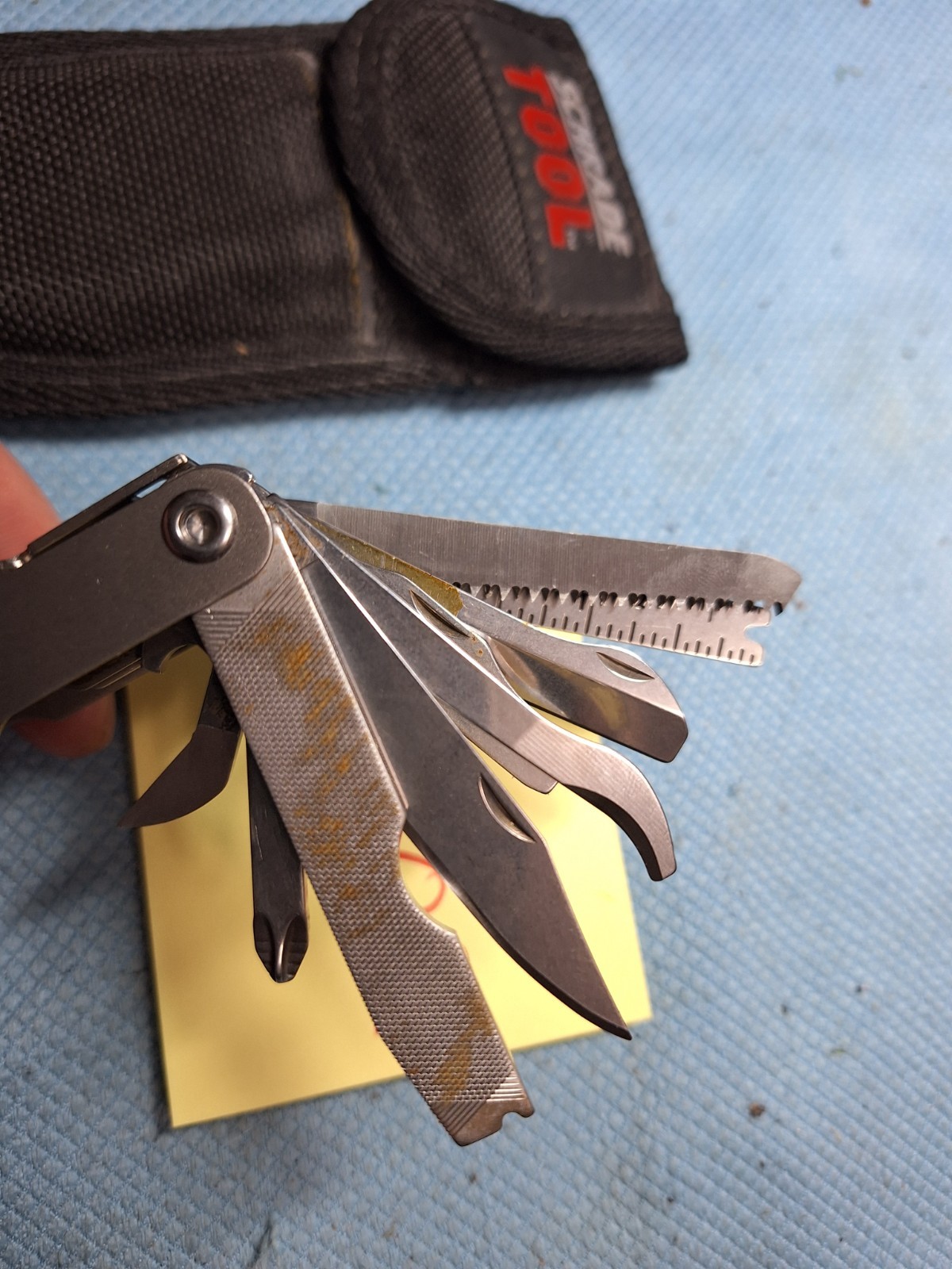 1 SCHRADE TOUGH Multi Tool U.S.A. Fishing Hunting Camping Excellent LOT G502