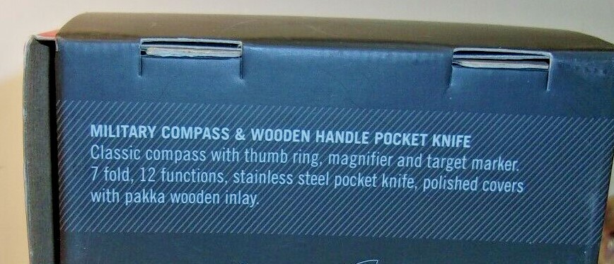 MILITARY COMPASS & POCKET KNIFE SET – TANDY SURVIVAL GEAR – NOS – Sale!