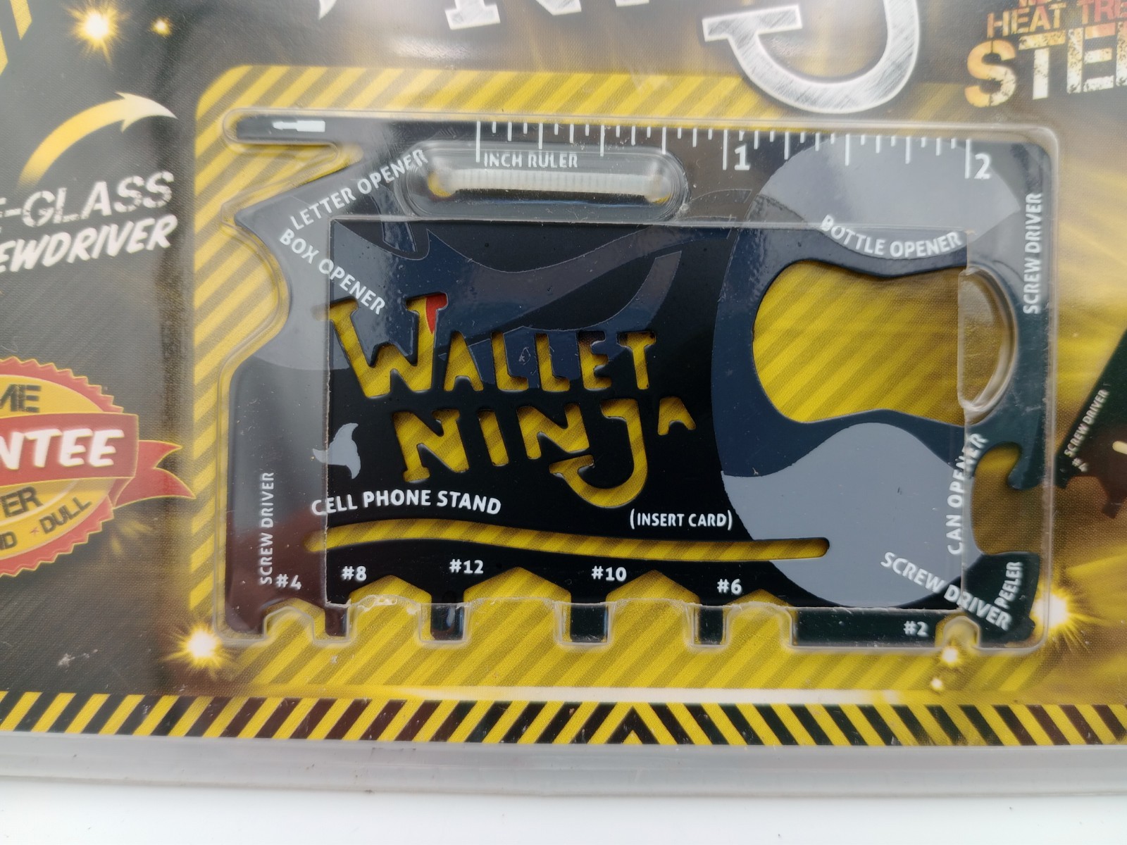 WALLET NINJA 18 Tools in 1 Flat Multi Tool Lot of 4, AS SEEN ON TV, New, Sealed.