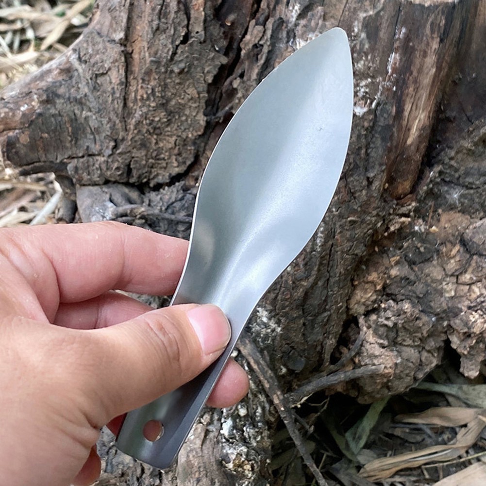 Curved Design Garden Trowel for Easy Digging Camping Hiking 155x40mm 0.8mm