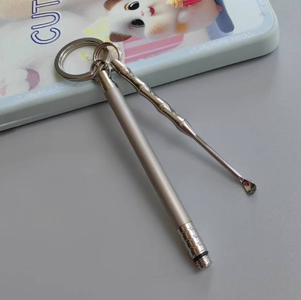 Handmade TC4 titanium tea needle tea knife / titanium alloy toothpick EDC