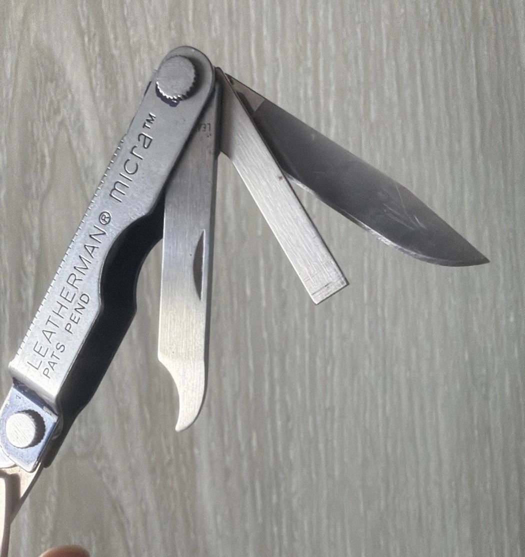 Leatherman Micra Multi Tool Pre-owned Scissors Knife File Tools Drivers Openers
