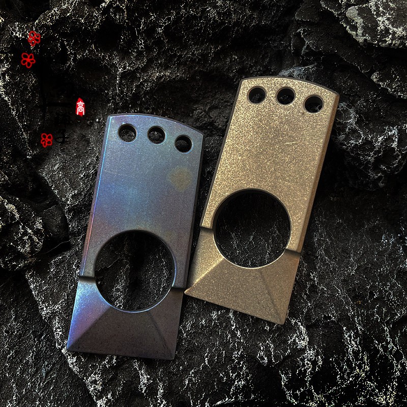 TC4 Titanium EDC Multi Tool Card with Pry Bar and Window Breaker
