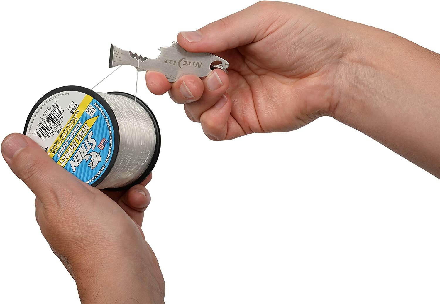 Nite Ize DooHicKey FishKey Multi-Tool Stainless Keychain Bottle Opener (2-Pack)