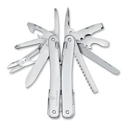 Victorinox Swiss Tool Spirit X 24 Silver Multitool Nylon Pouch New Swiss Army