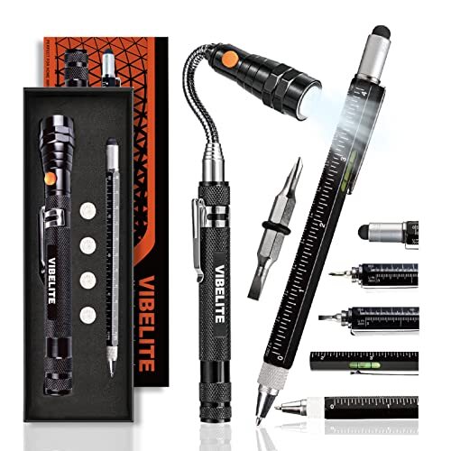 6 in 1 Multitool Tech Tool Pen Gift Pen for Men Screwdriver Ballpoint Pen 2 Pcs
