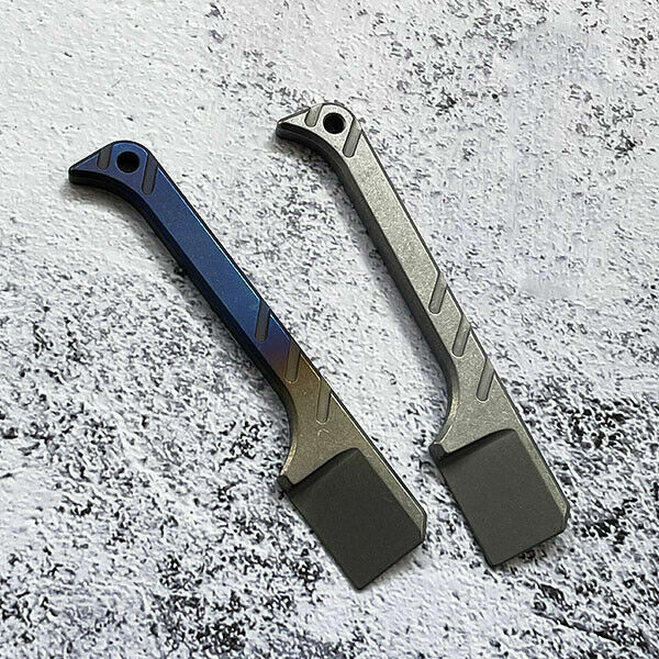 Titanium Crowbar Pry Bar Screwdriver Keychain Pendants EDC Multi-Function Tool