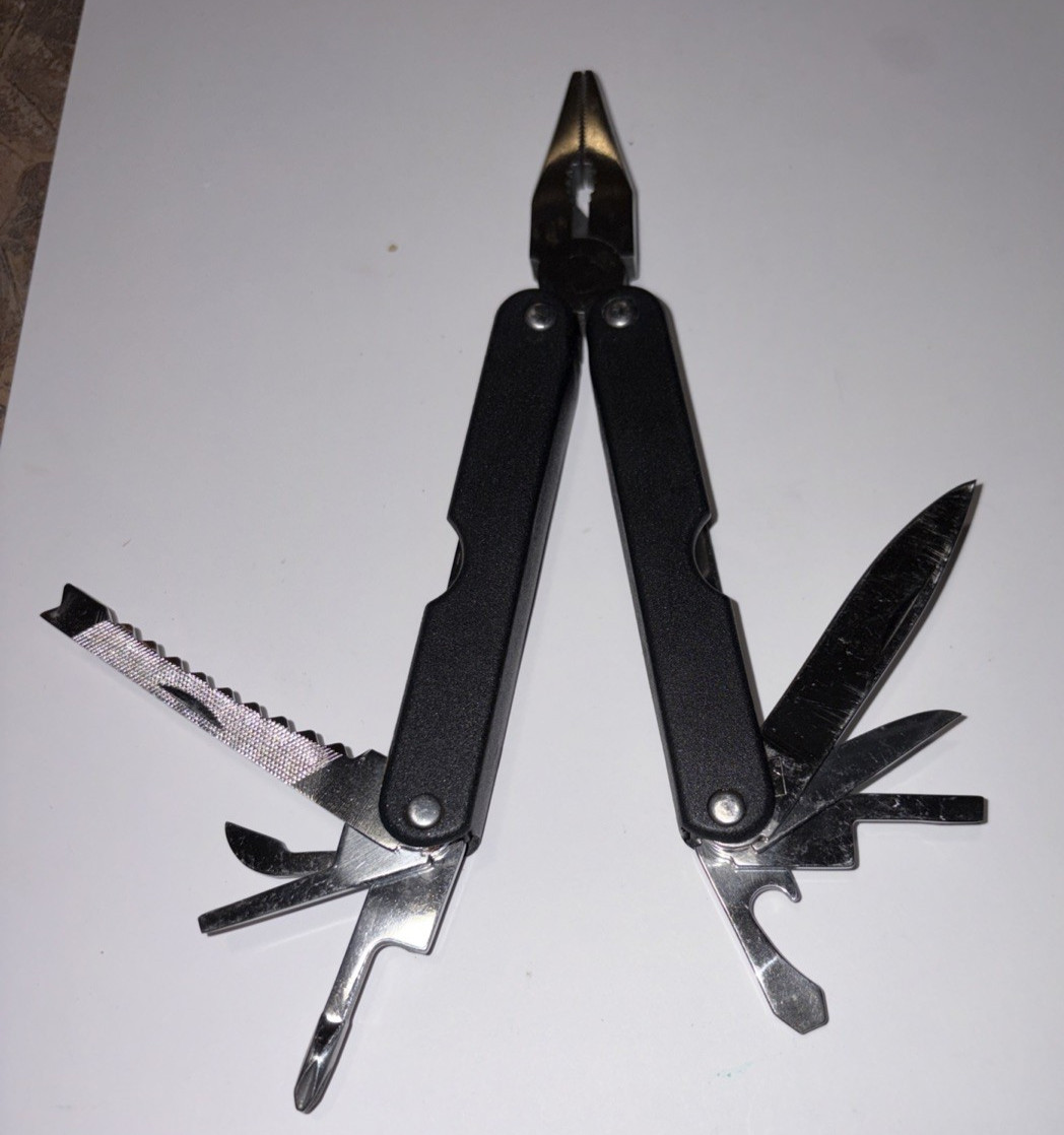 Multitool Mountain Quest Black Camp Tactical Survival Hunt Fish Hike-Multi-tool