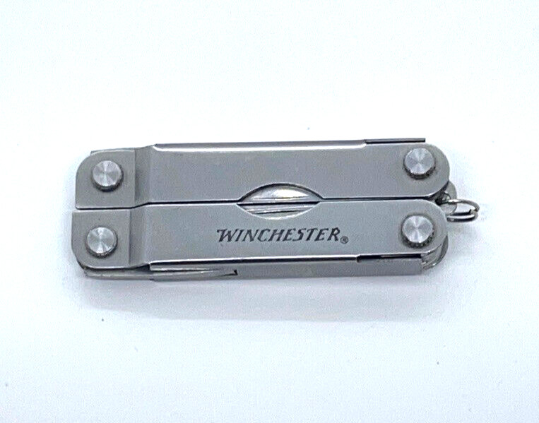Winchester Mini Multi-Tool 8-in-1 Silver Scissors Knife Keychain Carry EDC