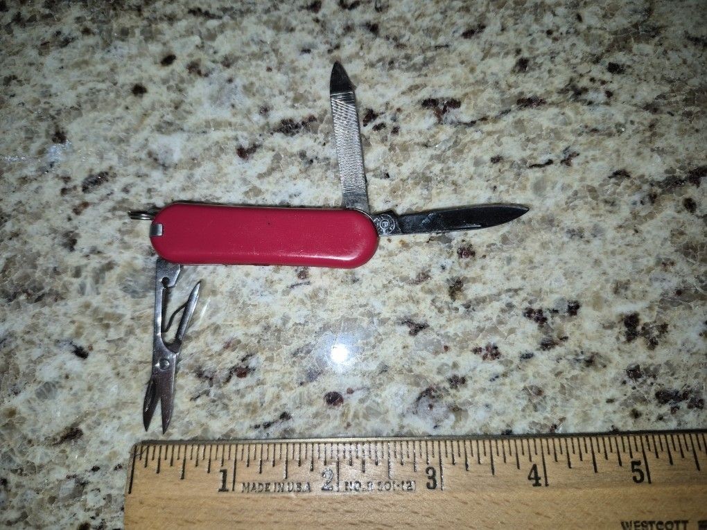 Vintage Advertising Multi-Tool, Knife File Scissors