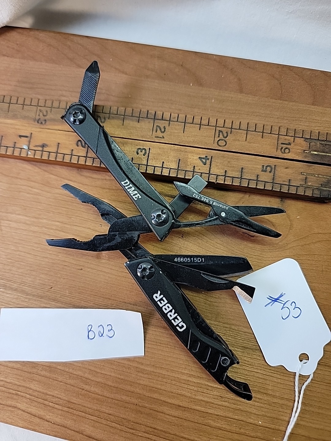 Gerber Dime Black On Black Multi-tool Pocket Knife