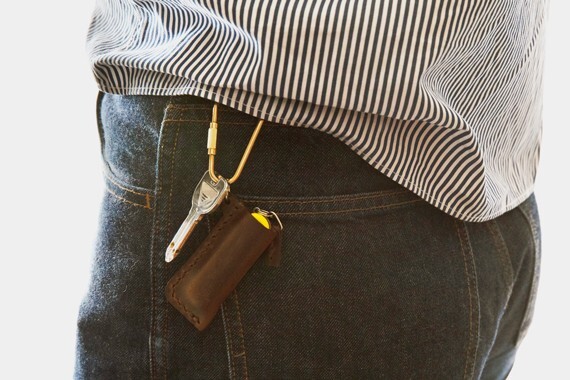 TRAVELER’S Factory Leather Case for VICTORINOX Classic SD Brown Cowhide