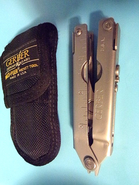 Vtg GERBER Legendary Blades Multi Plier Pocket Tool w/ Nylon Sheath New O/S USA