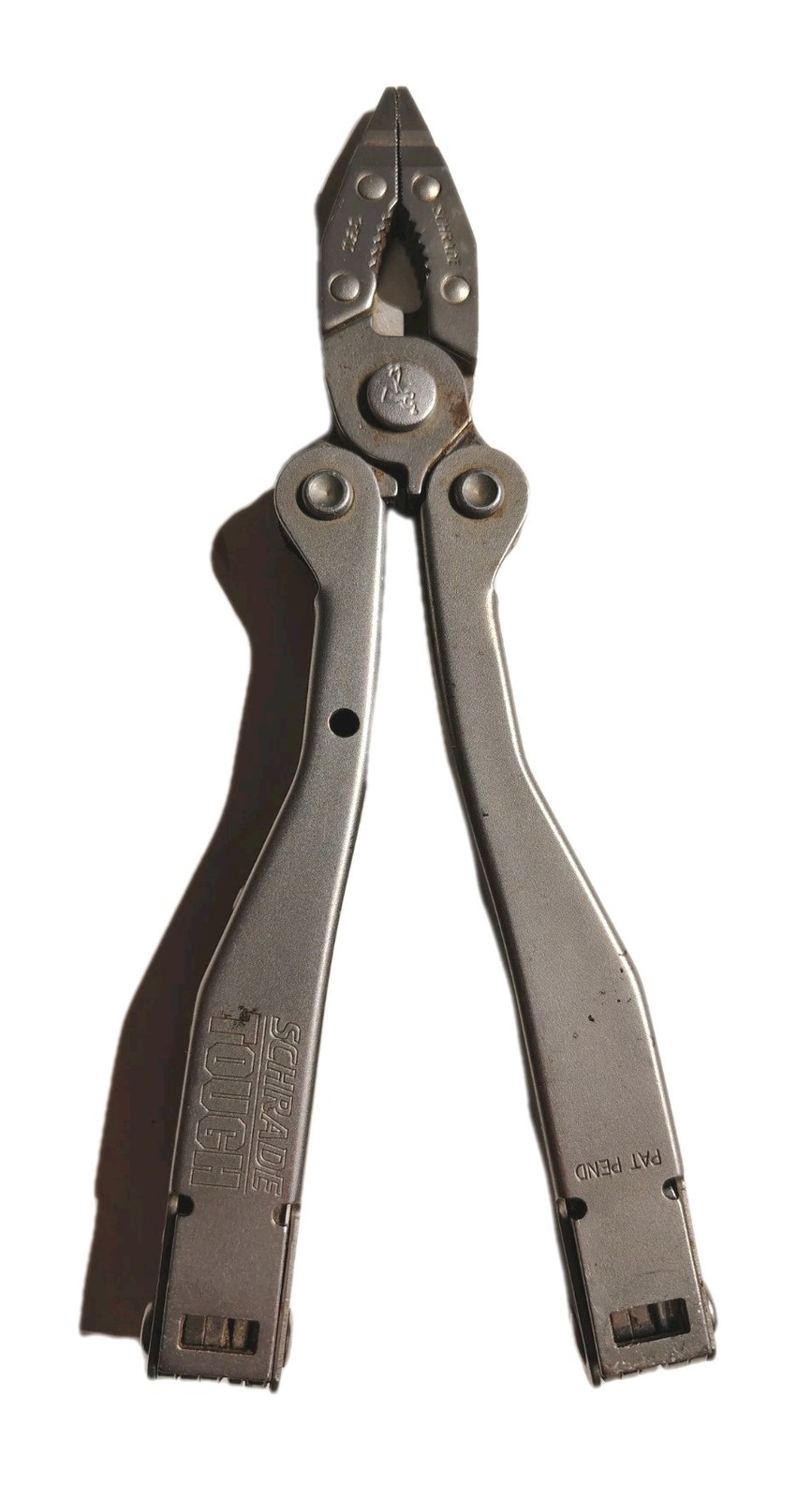 Vintage 90s Schrade USA Tough Tool Folding Multi-Tool Pliers (See Description)