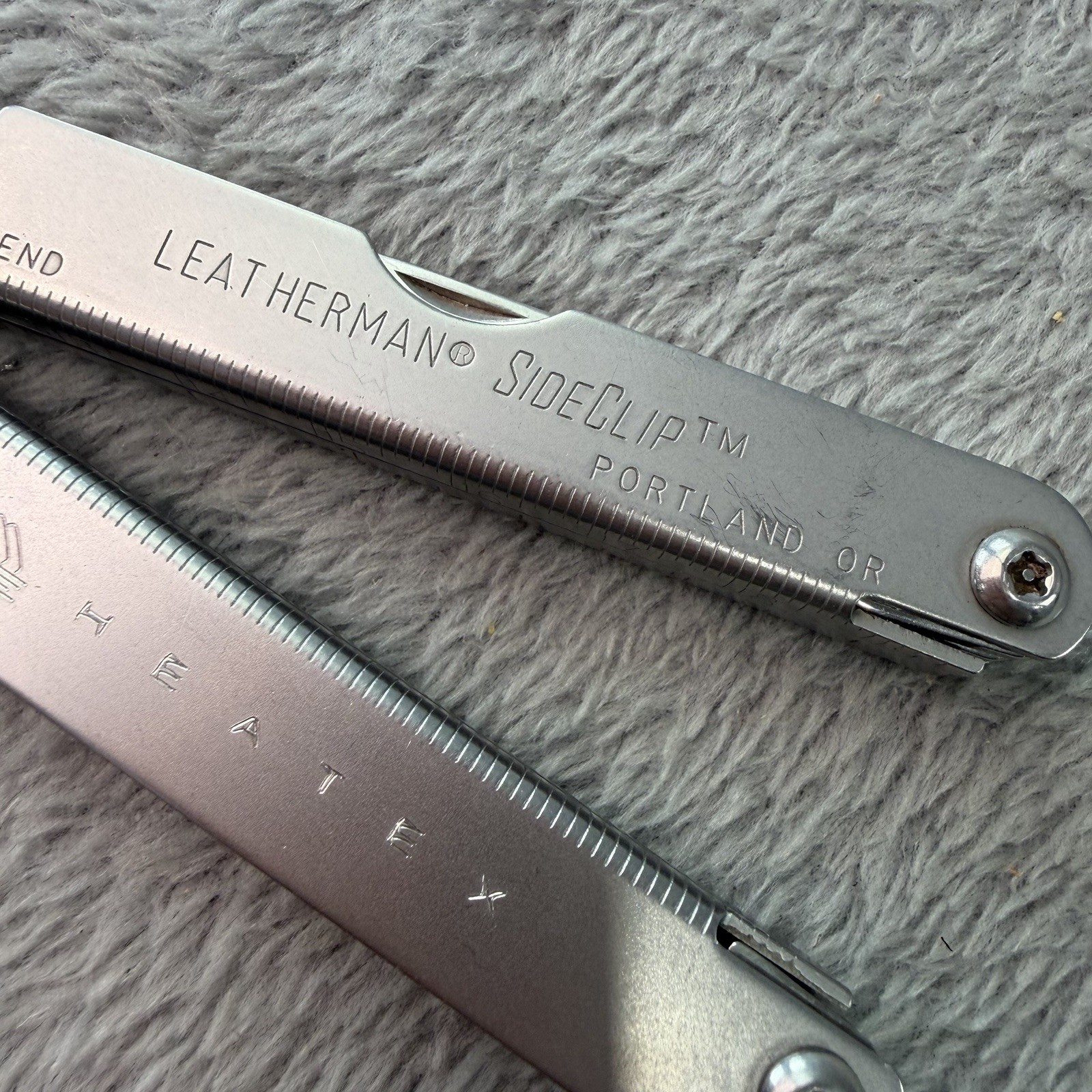 Vtg Leatherman Sideclip 0298 1998 Early Production “Heatex” Multitool EXC B550